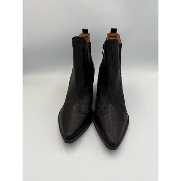 Indigo Rd Women's Western Booties Pointed Toe Zip Ankle Boots 10 Black - Picture 4 of 5